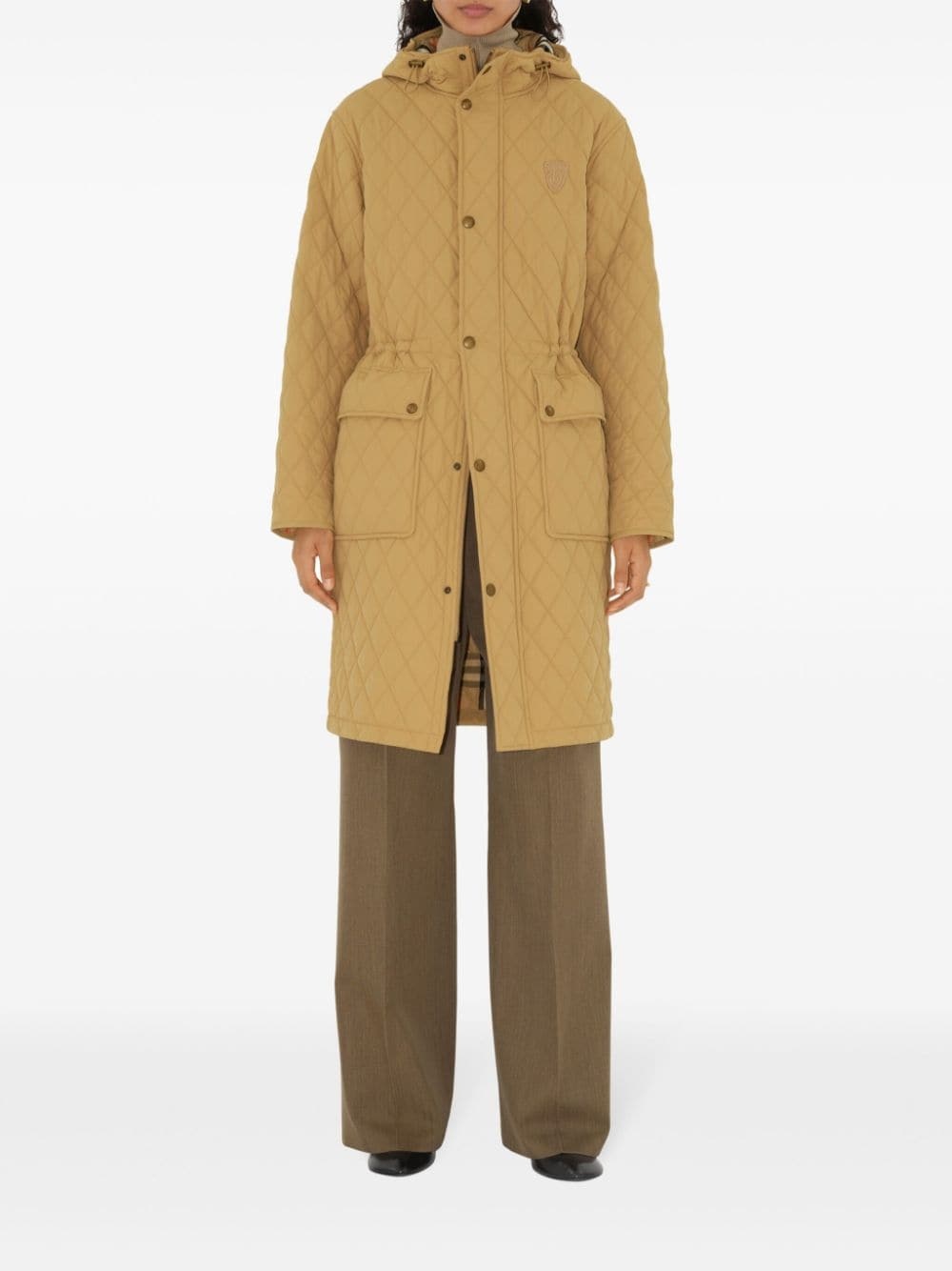 padded parka coat - 2