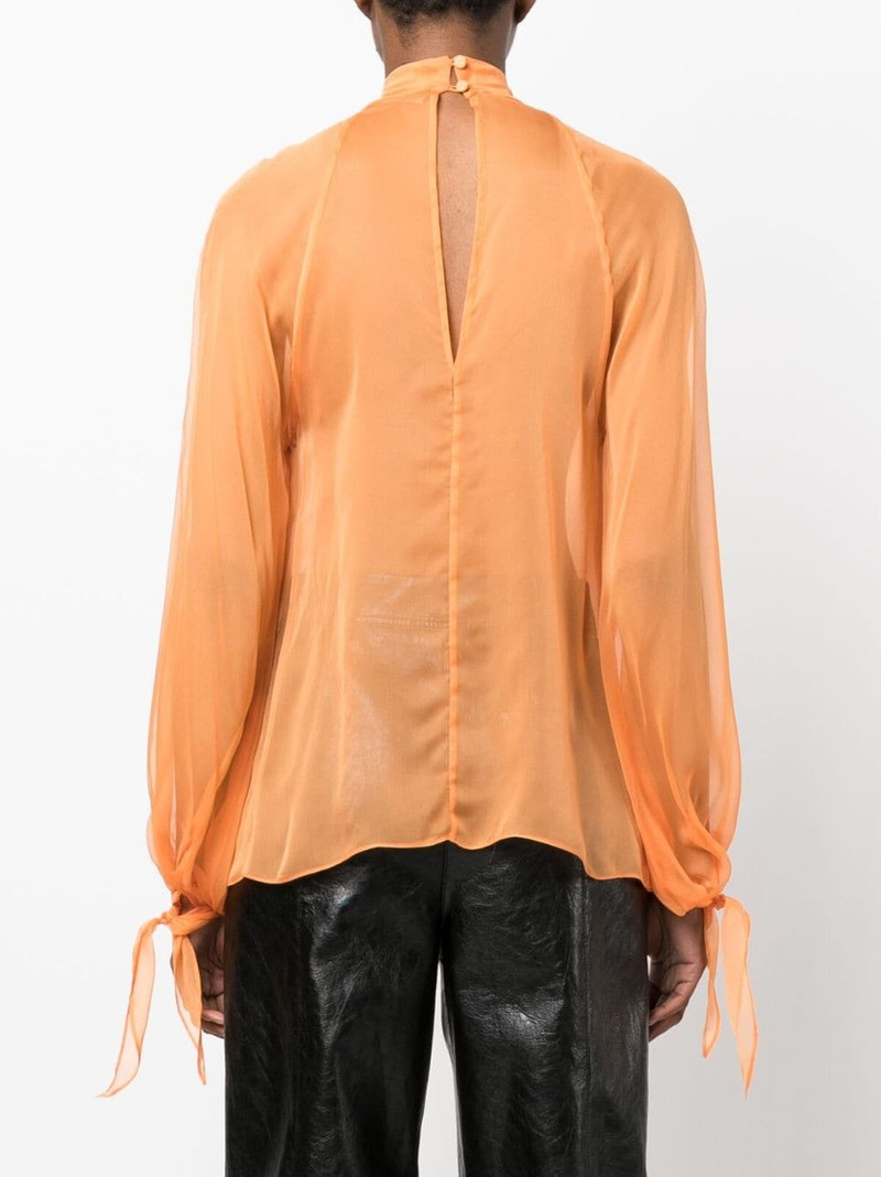 semi-sheer silk blouse 4