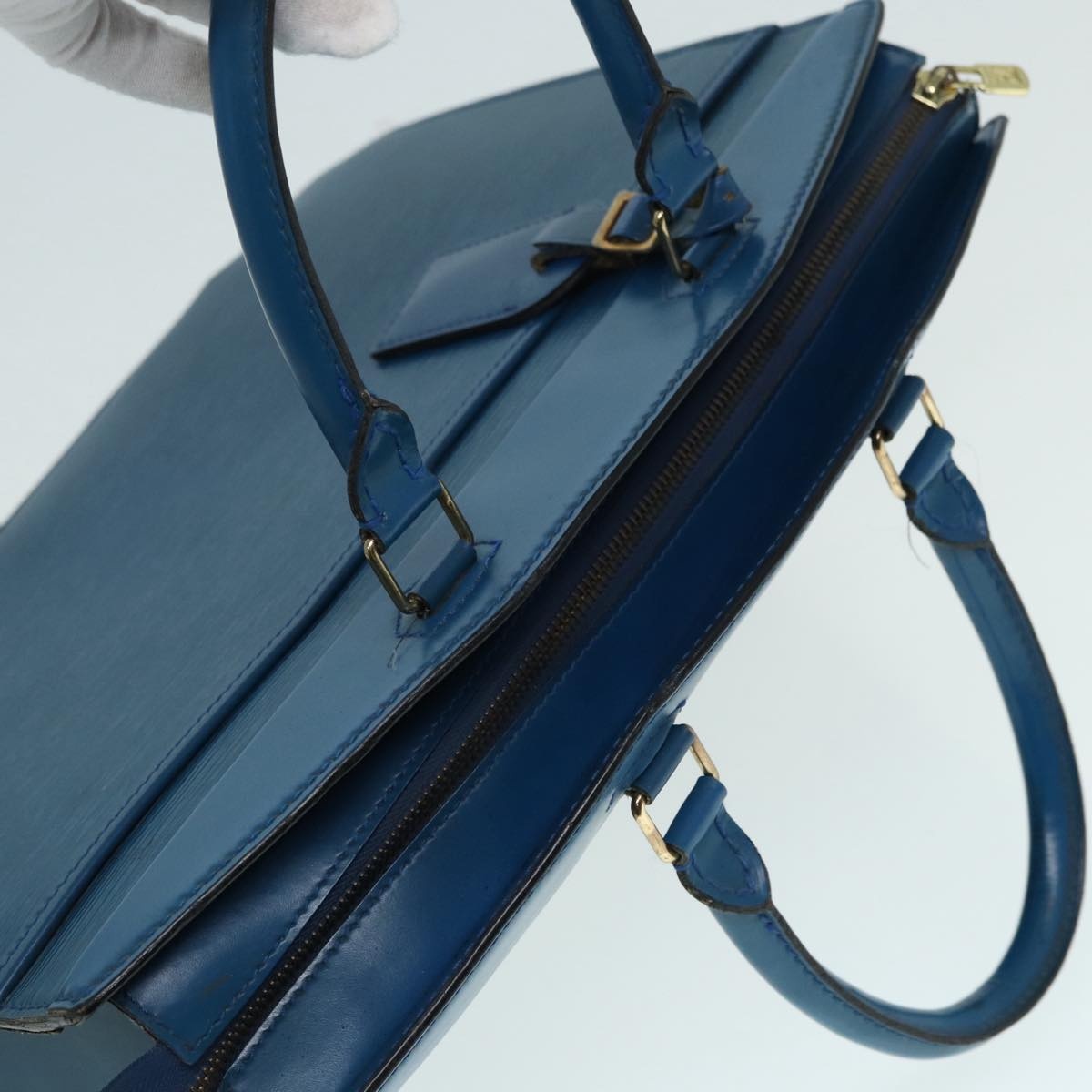 LOUIS VUITTON Epi Riviera Hand Bag Blue M48185 - 6