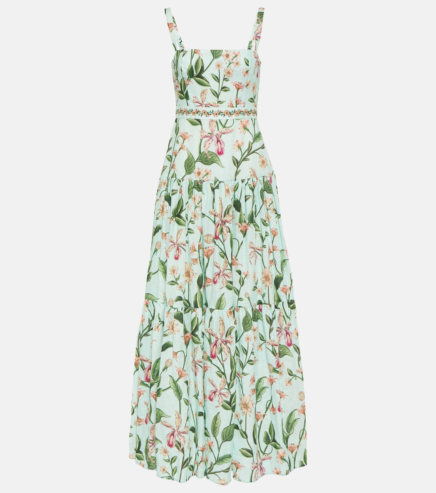 Lima floral cotton maxi dress - 1