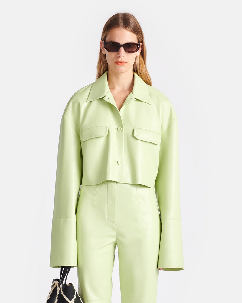 Nanushka Okobor™ Alt-Leather Shirt outlook