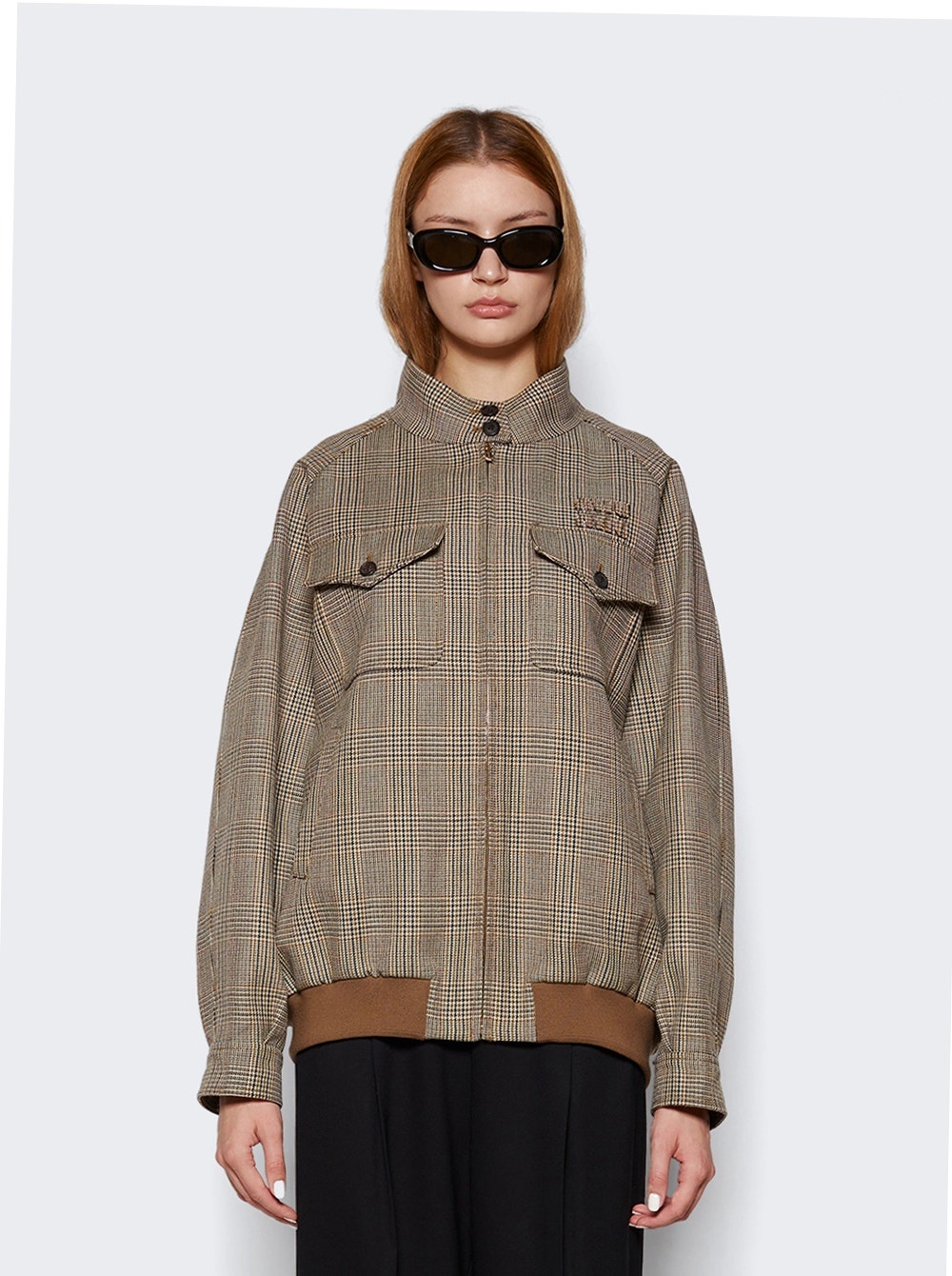 Prince of Whales Checked Jacket Tobacco - 3