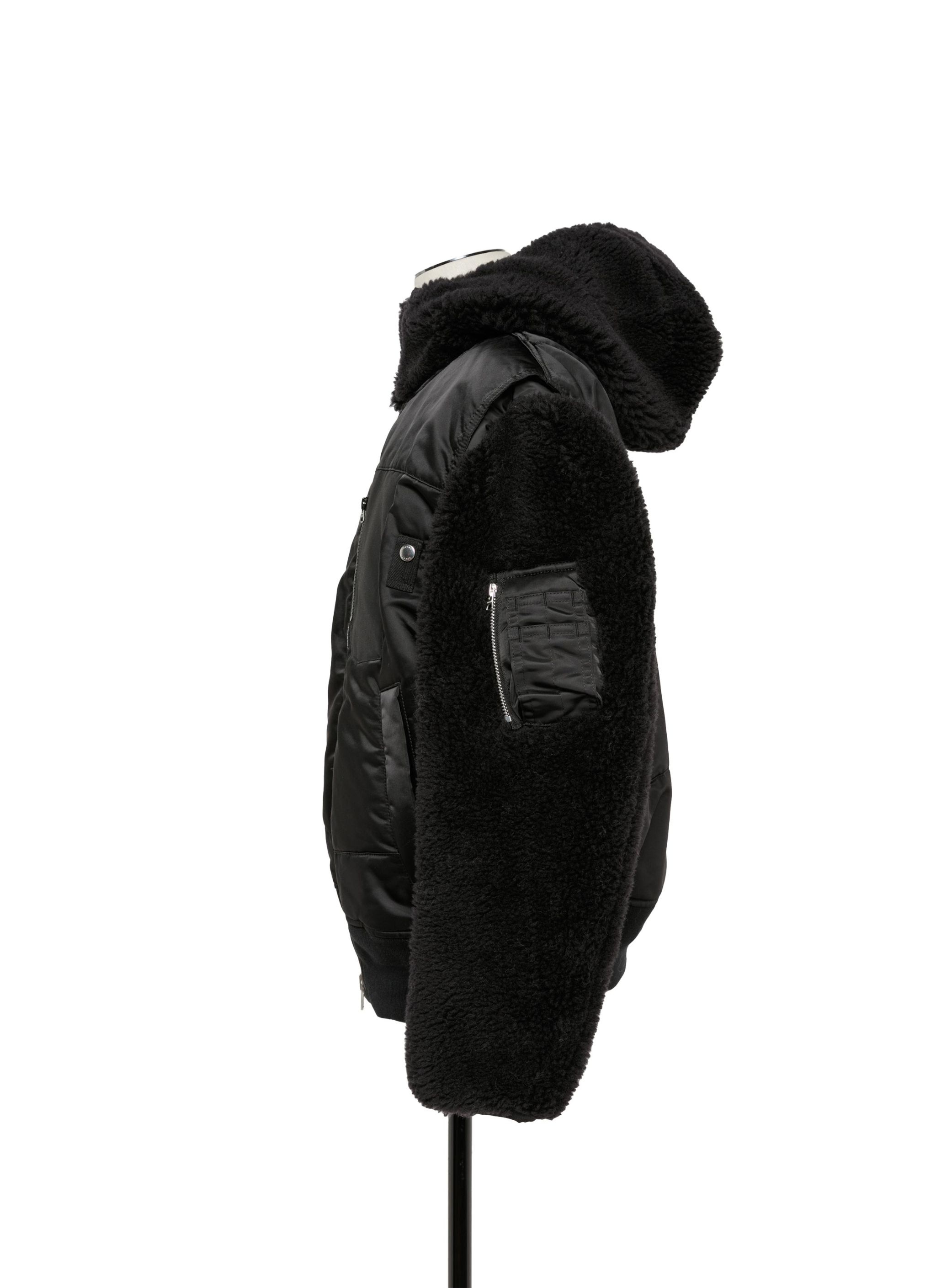 ☆関税込み☆【SACAI】Faux Fur x Nylon Twill Blouson Sacai | Faux Shearling & Nylon Twill Jacket – Kirna Zabête