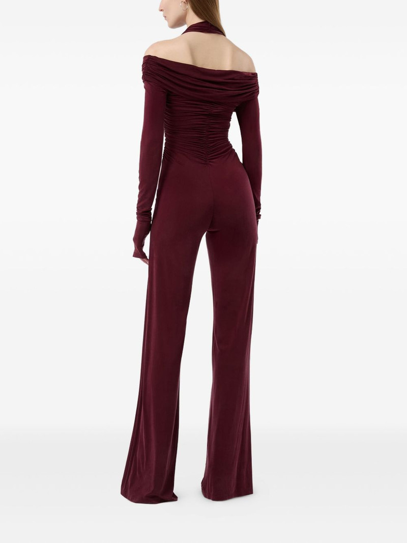 Yvonee draped halterneck jumpsuit 3