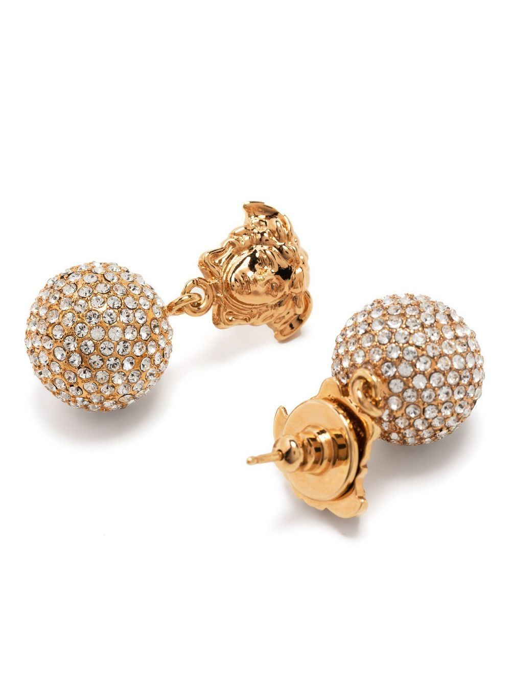 La Medusa crystal-embellishment drop earrings - 3