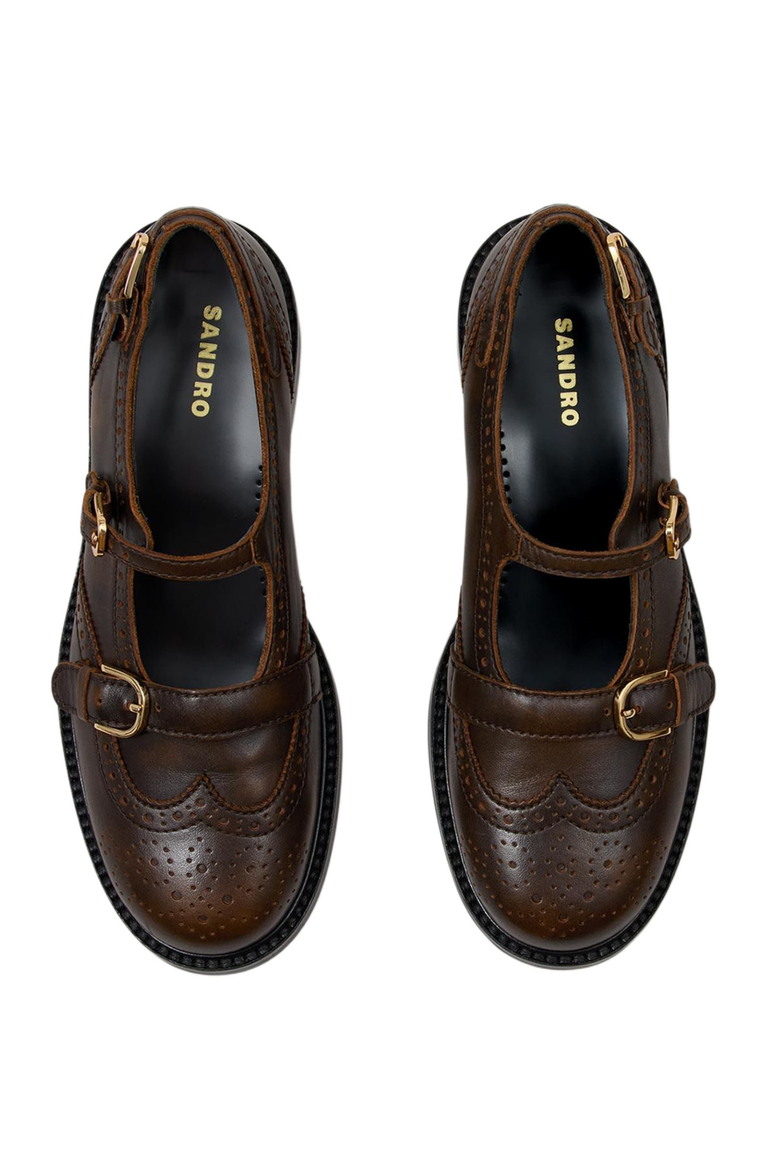 SANDRO Buckle derbies in Brown at Nordstrom - 3