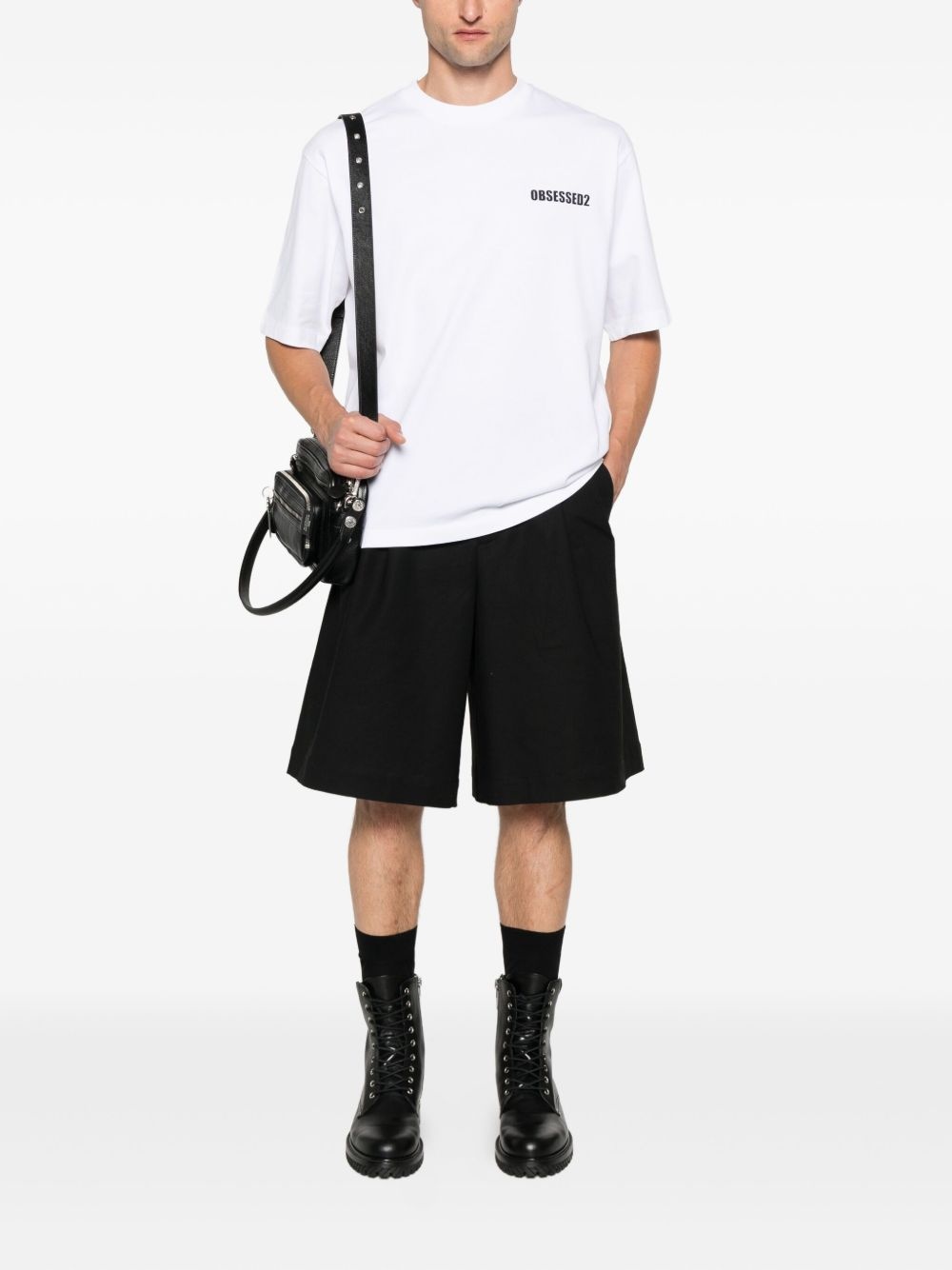 logo-print cotton T-shirt - 2