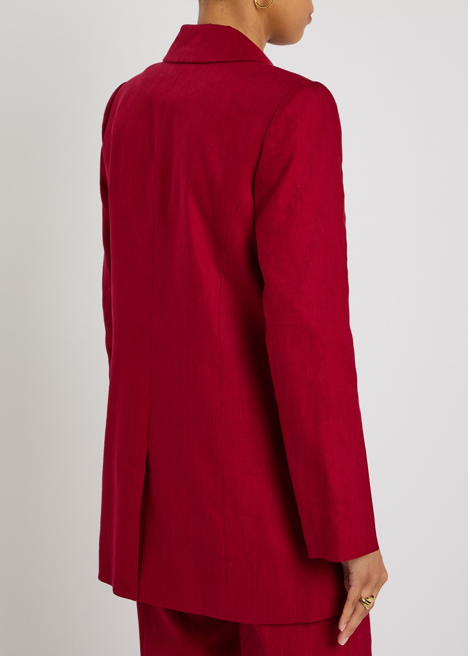 Alice + Olivia Campbell Linen-blend Blazer - 3