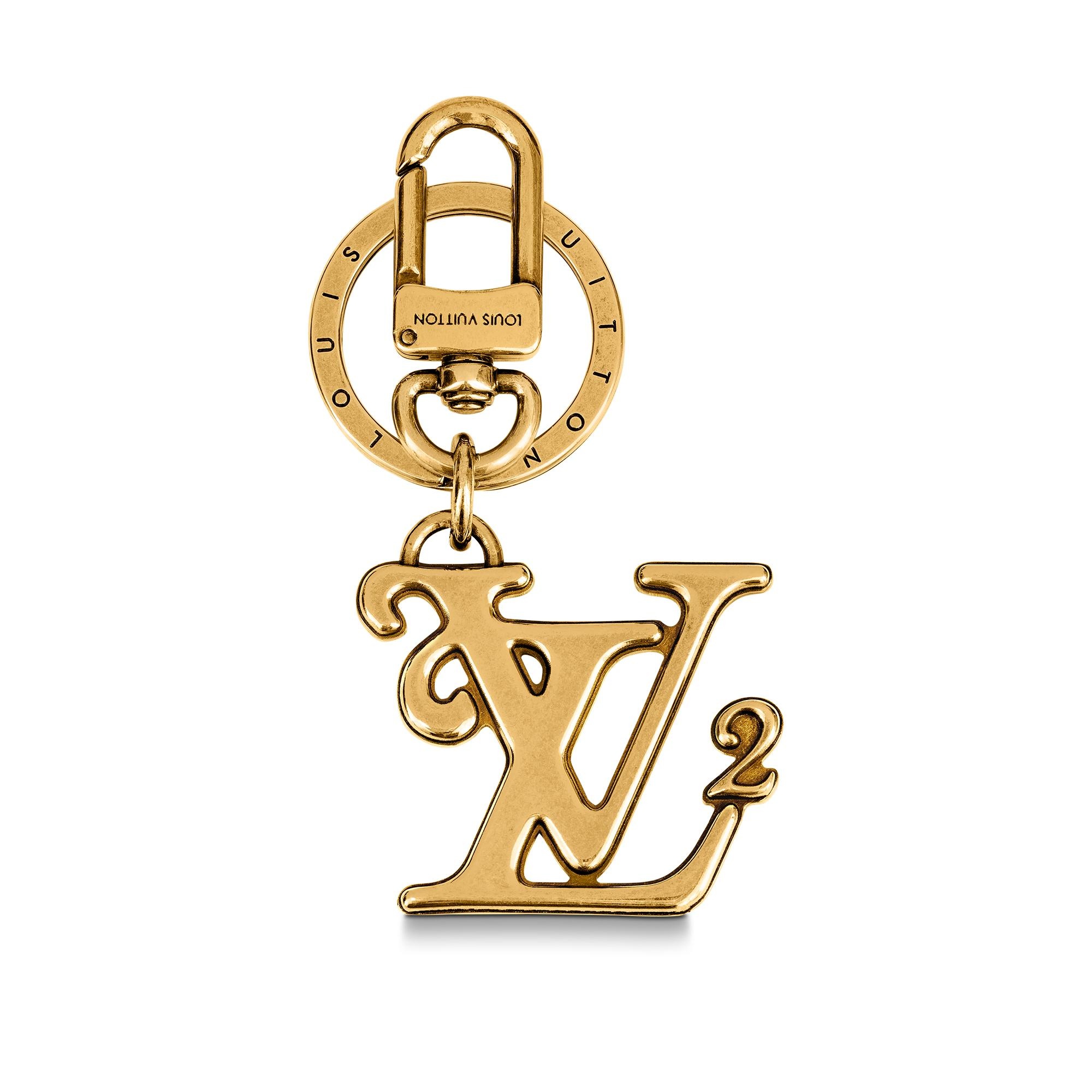 Squared LV Bag Charm & Key Holder - 1