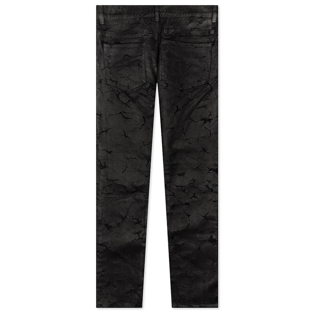 GIVENCHY SLIM FIT 5 POCKET TROUSERS - BLACK - 2