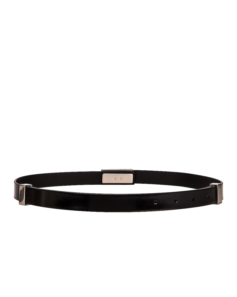 Triangle Lock Leather Belt - 2