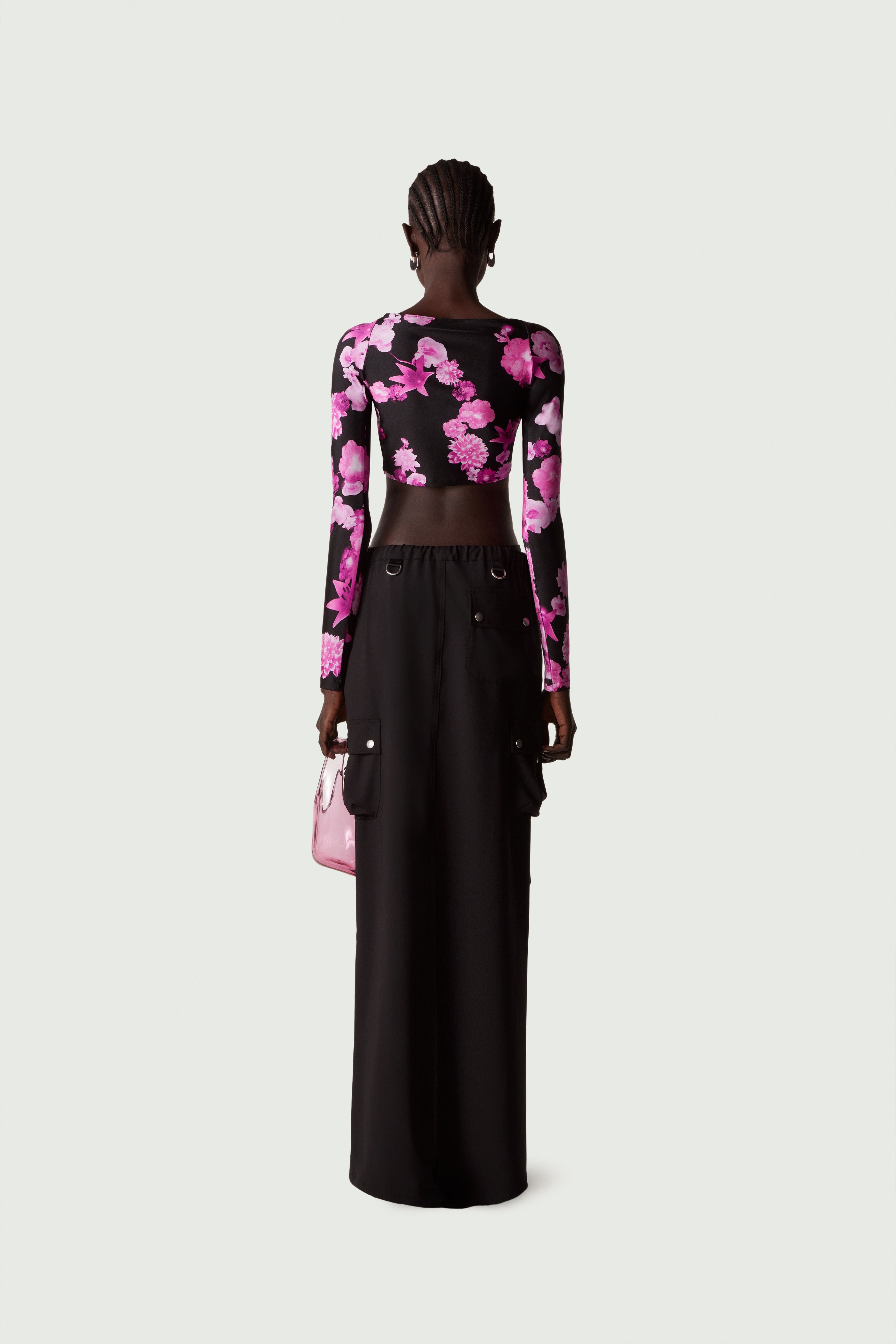 Cropped draped top - 4