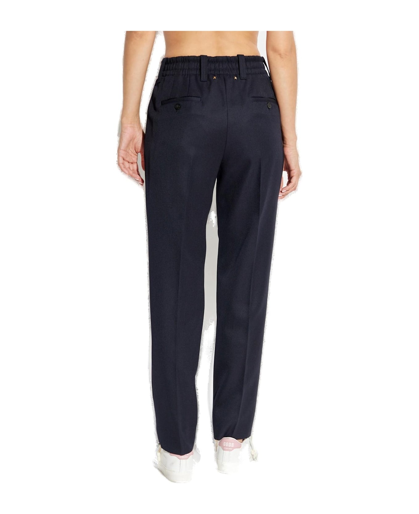 High Waist Tapered Tailored Trousers - 3
