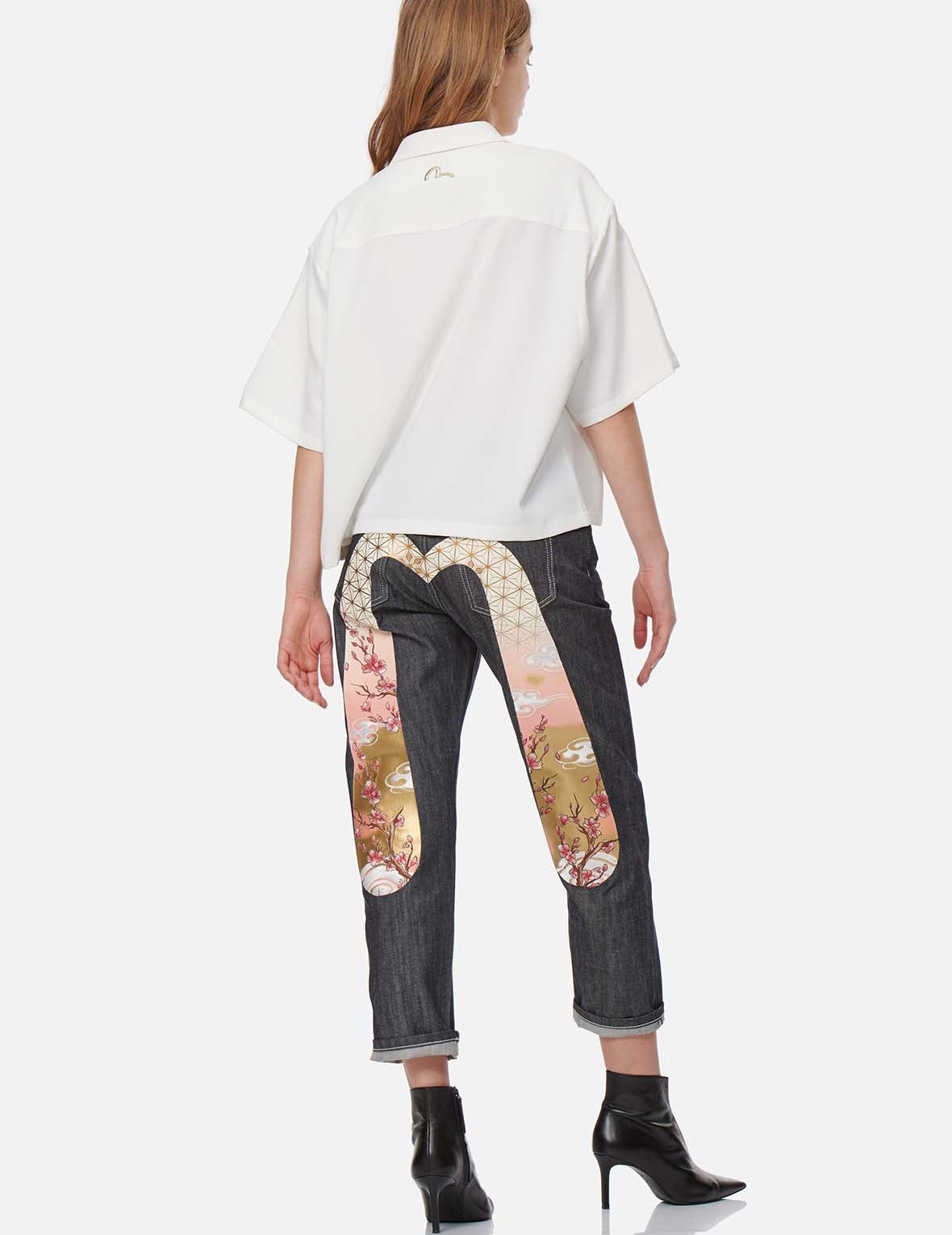 Seagull Embroidery Loose-fit Shirt - 5
