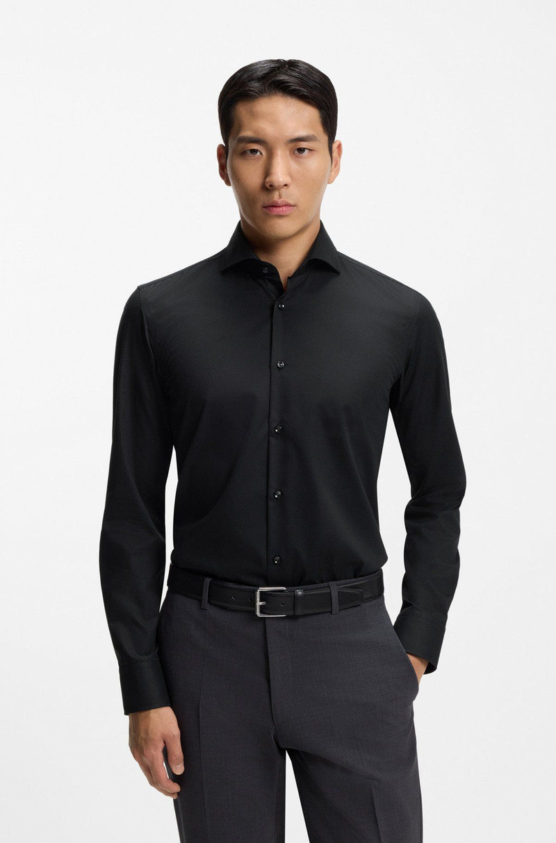 WRINKLE-RESISTANT SLIM-FIT SHIRT IN COTTON TWILL 2