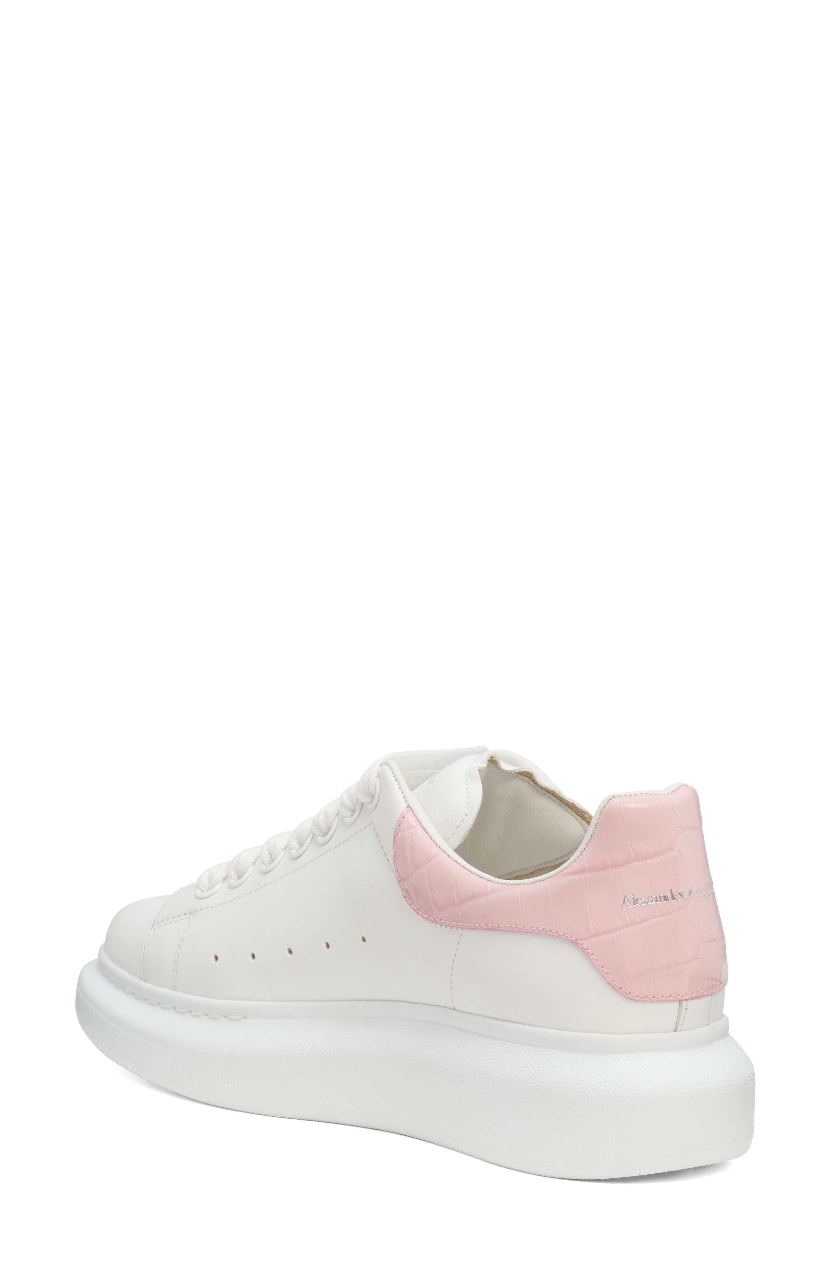 McQueen Oversized Sneaker in White/Pink at Nordstrom - 2