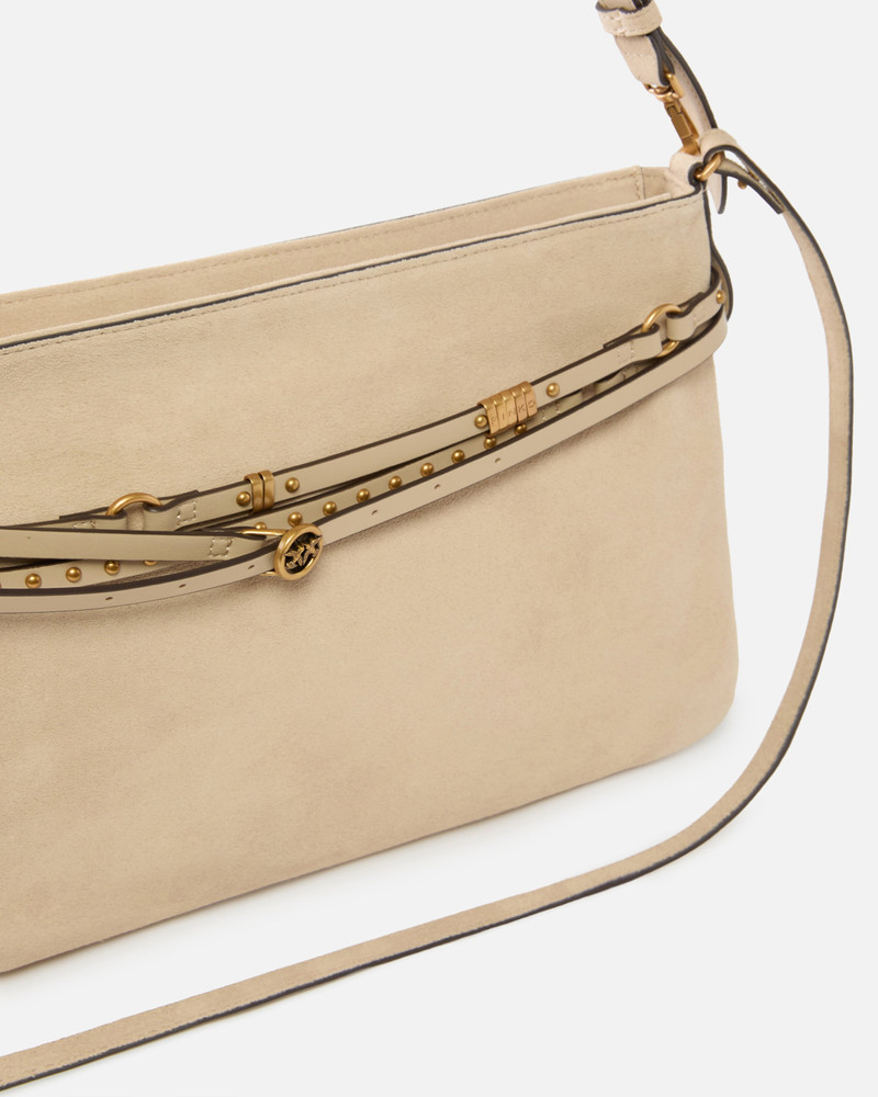 BELT BAG BIG LARGE SHOULDER BAG IN SUEDE 3