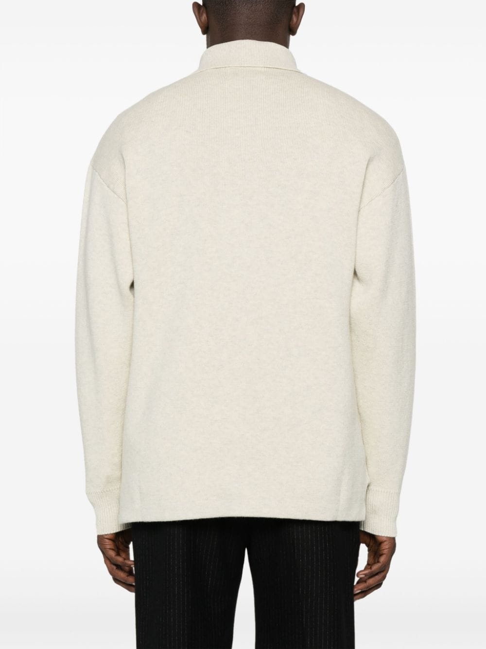 William logo jacquard jumper - 4