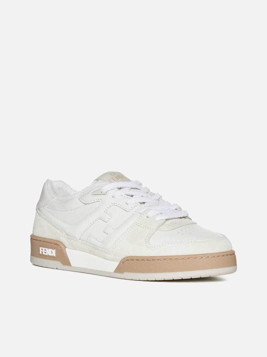 Match leather sneakers - 2