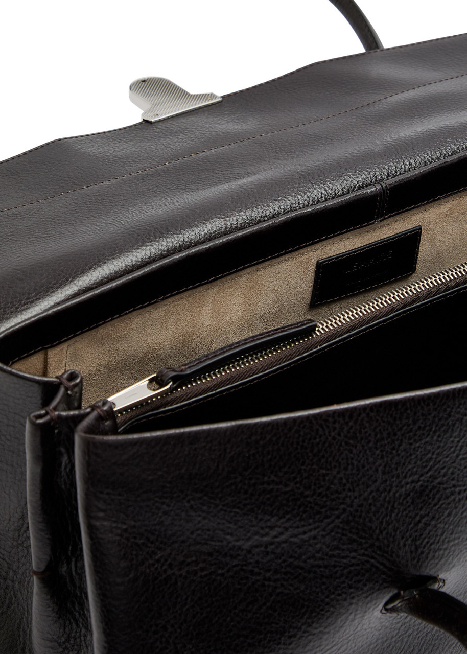 Lemaire Shoulder Gear Grained Leather Shoulder bag - 4