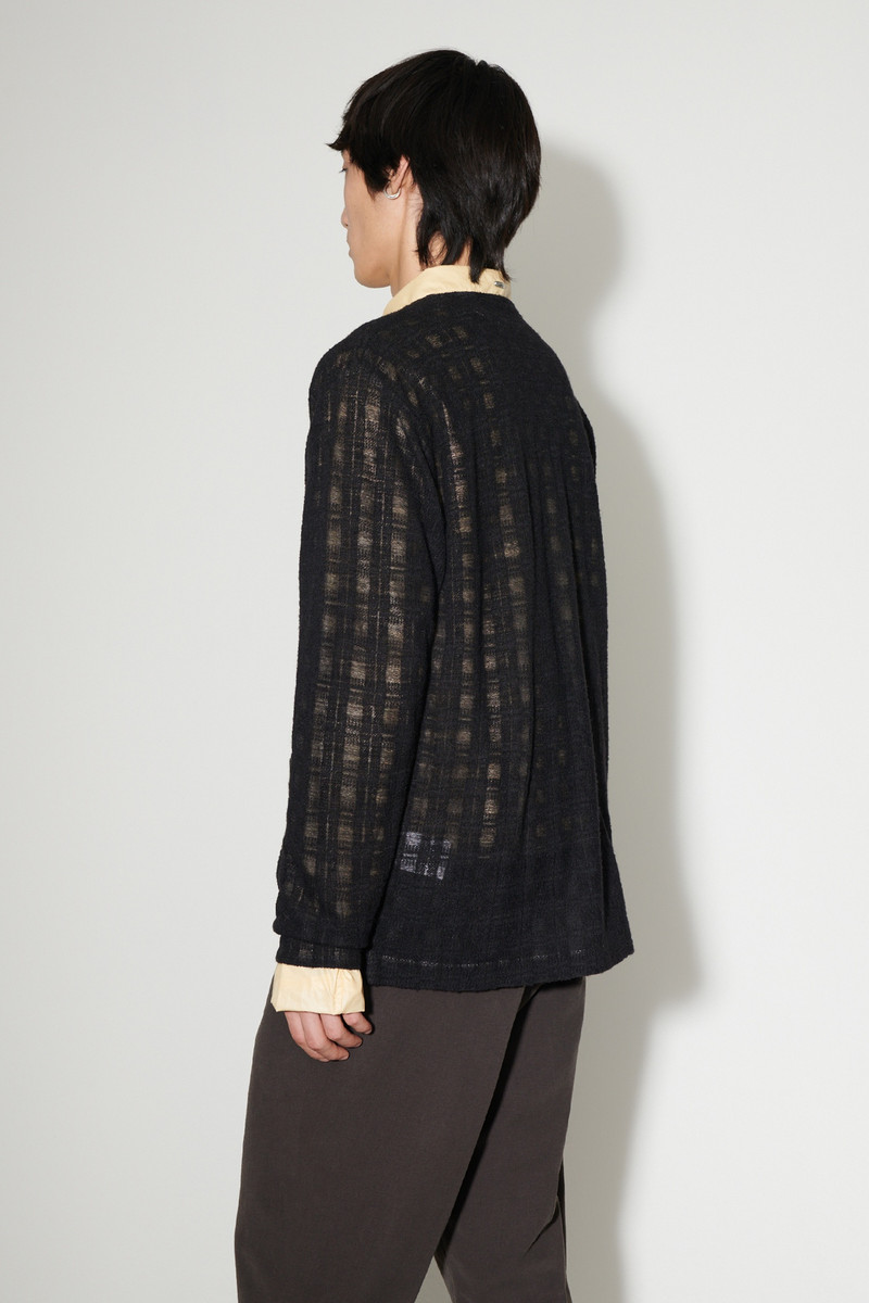 Cardigan Black Disintegration Check 4
