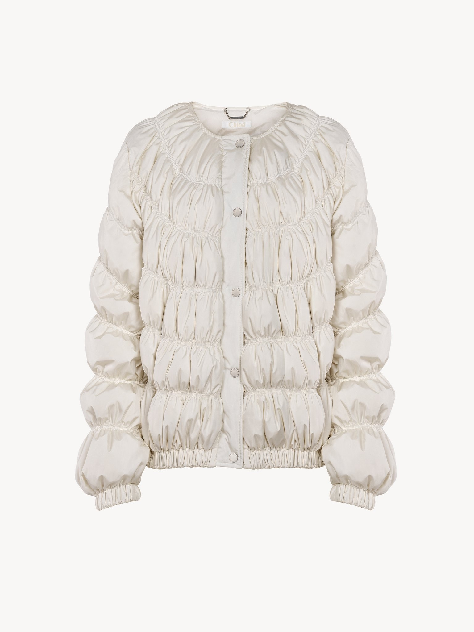 RUCHED PUFFER JACKET - 3
