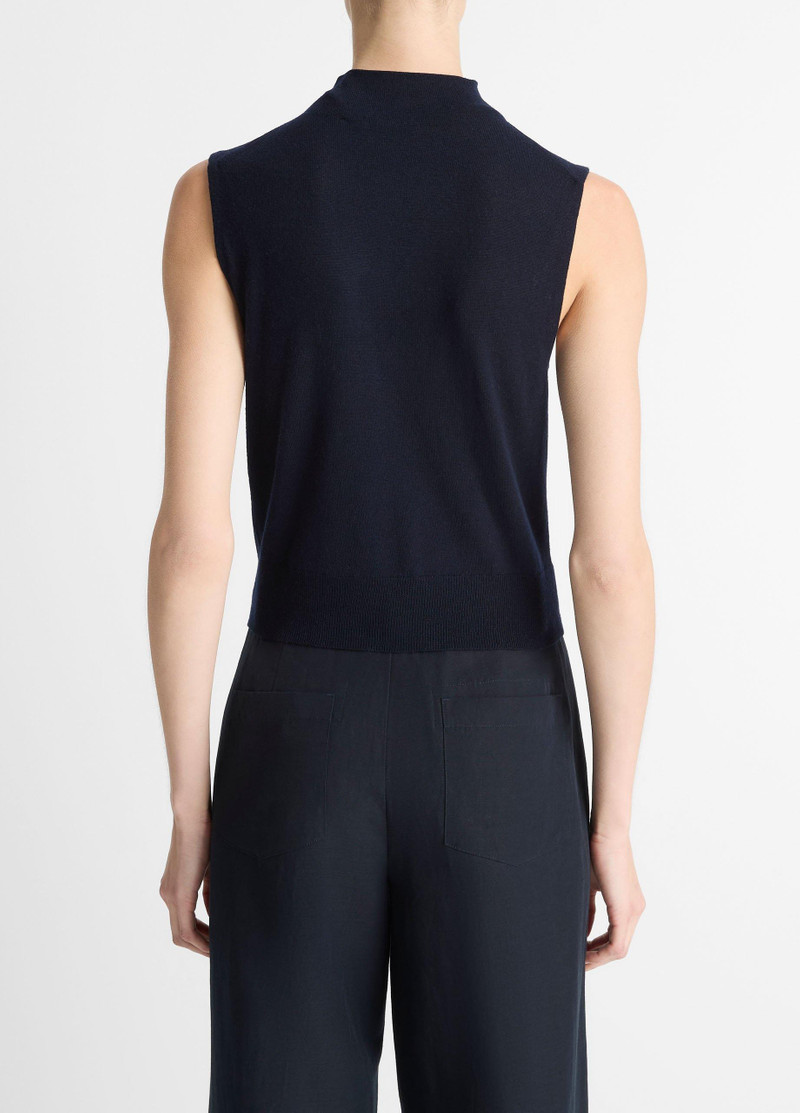 Vince Wool-Blend Sleeveless Mock-Neck Sweater outlook