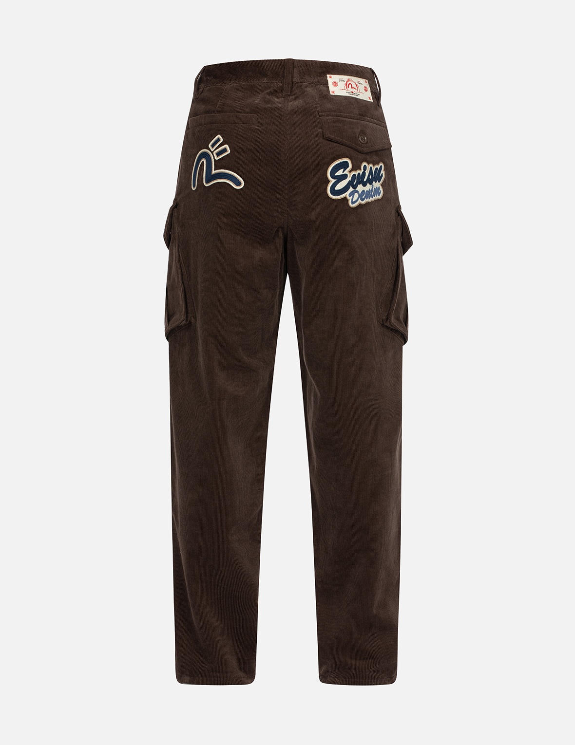 LOGO AND SEAGULL EMBROIDERY RELAX FIT CORDUROY PANTS - 1
