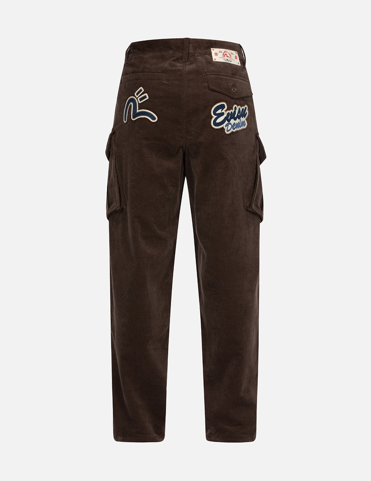 LOGO AND SEAGULL EMBROIDERY RELAX FIT CORDUROY PANTS - 2