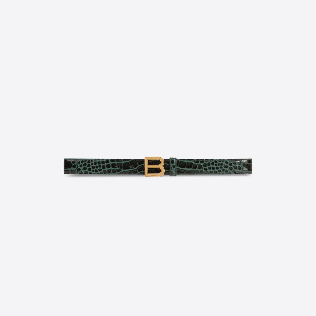 Women's Hourglass Thin Belt in White - 1