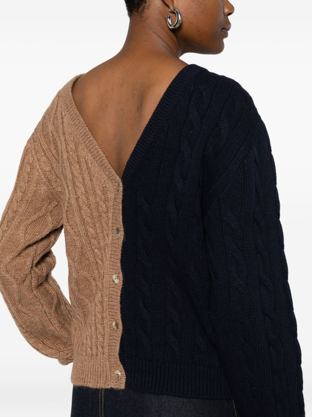 cable-knit cardigan - 5