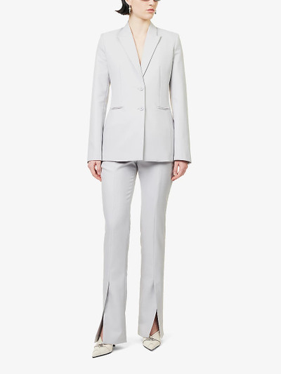 Off-White Corporate Tech brand-print single-breasted woven blazer outlook