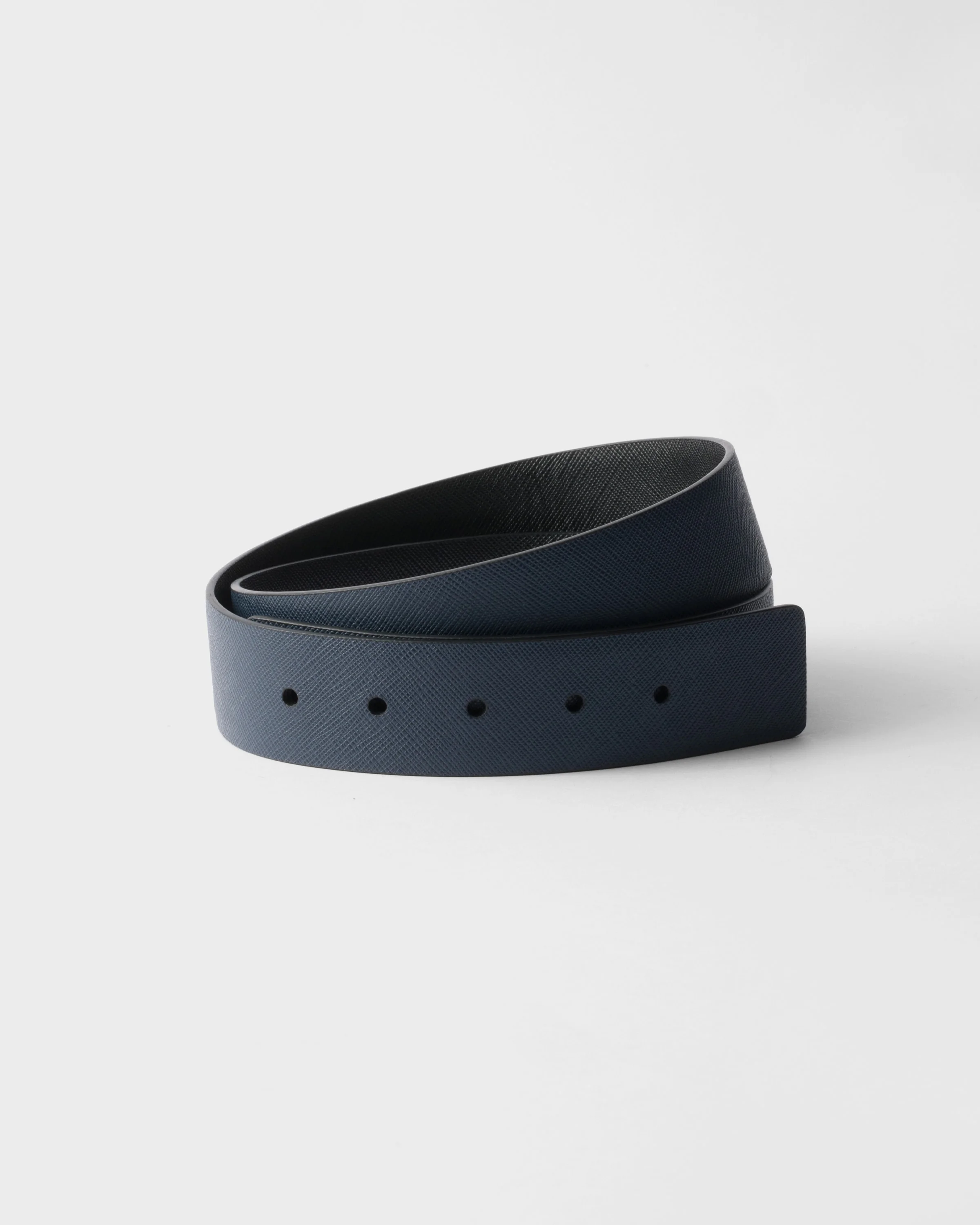 Reversible Saffiano leather belt strap - 1