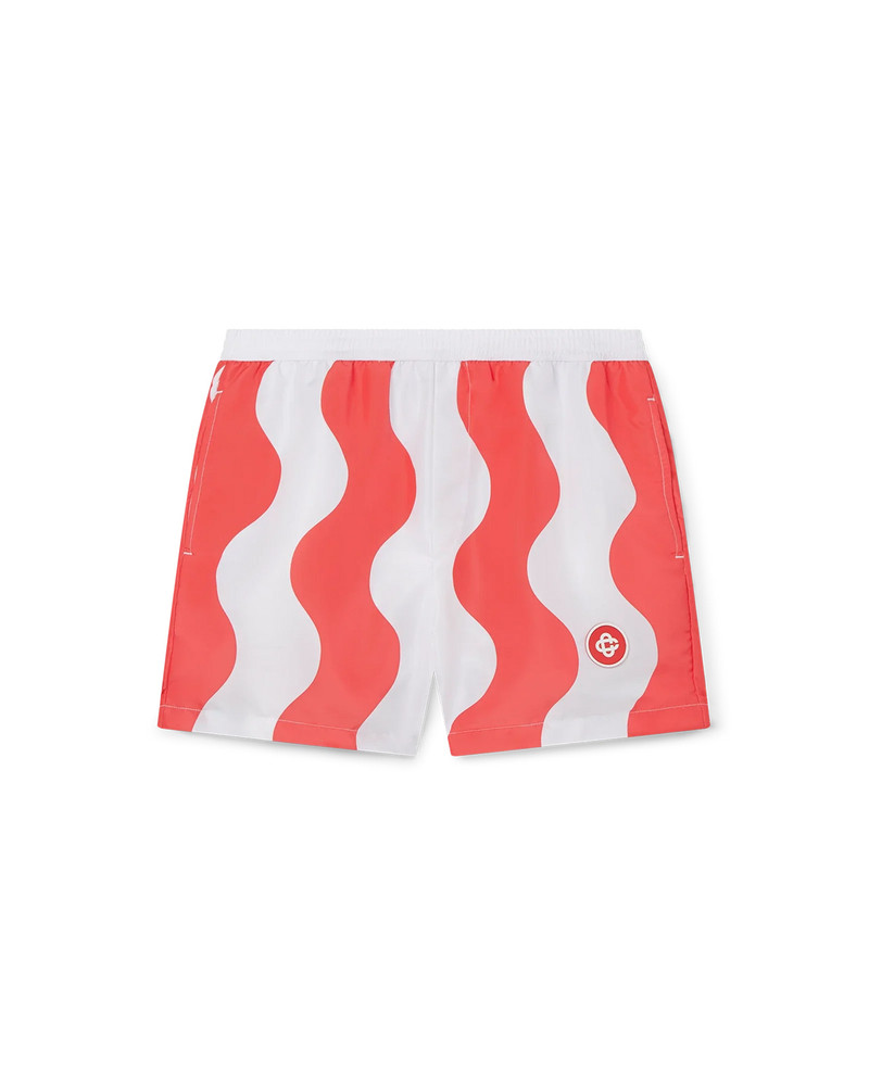 Red Memphis Wave Swim Trunks | Casablanca Paris 1