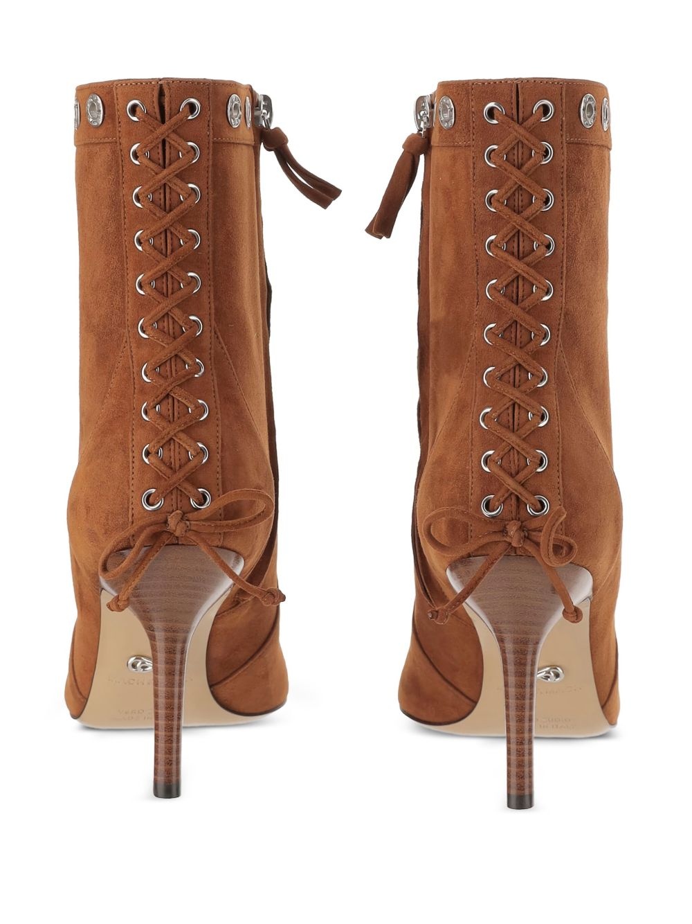 50mm lace-up studded boots - 3