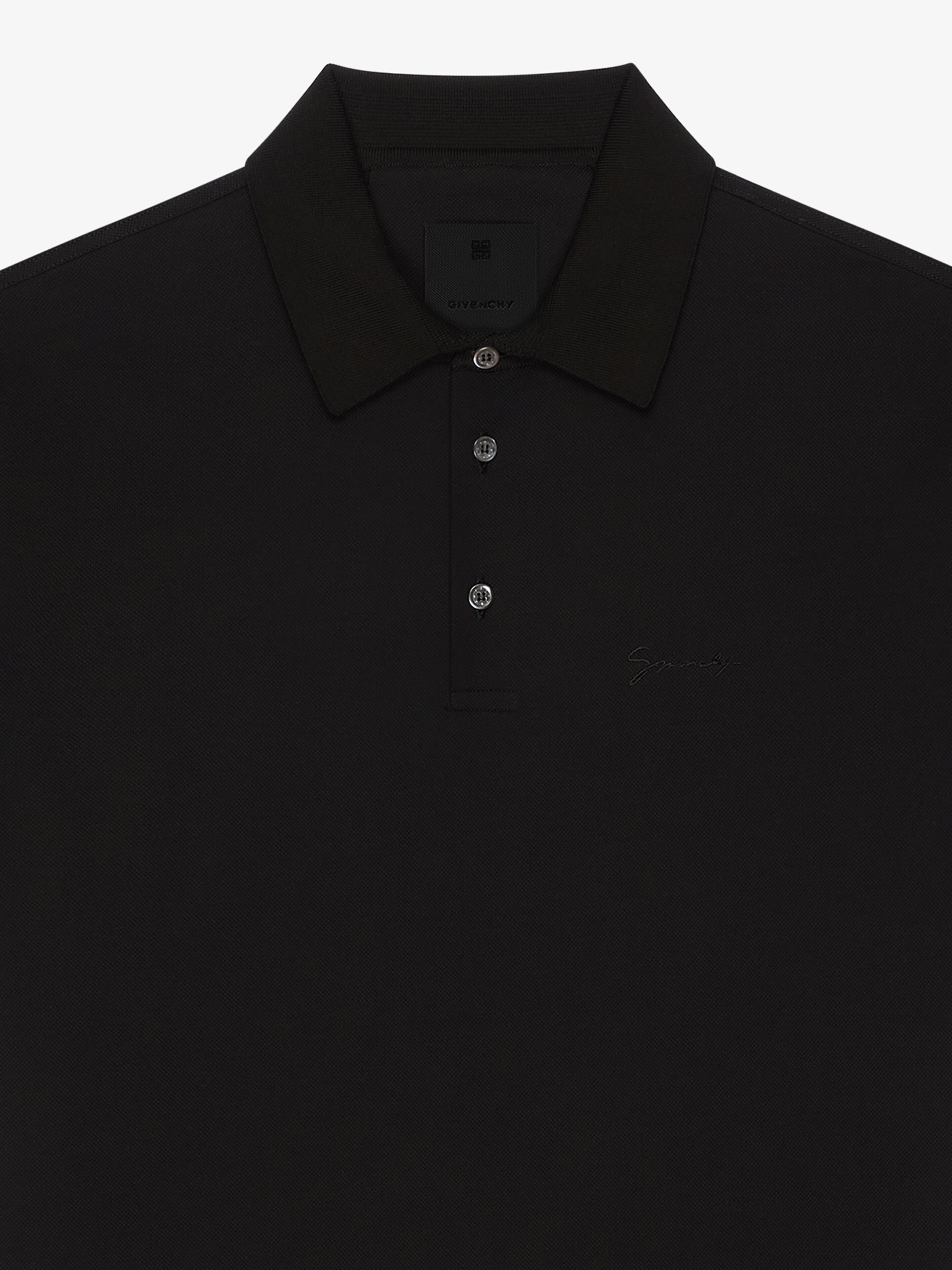 POLO IN COTTON WITH GIVENCHY EMBROIDERY - 4