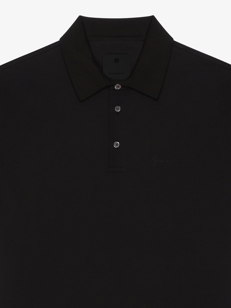 POLO IN COTTON WITH GIVENCHY EMBROIDERY 4