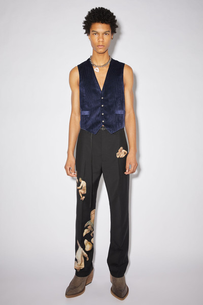 Acne Studios Printed Suit trousers - Black outlook