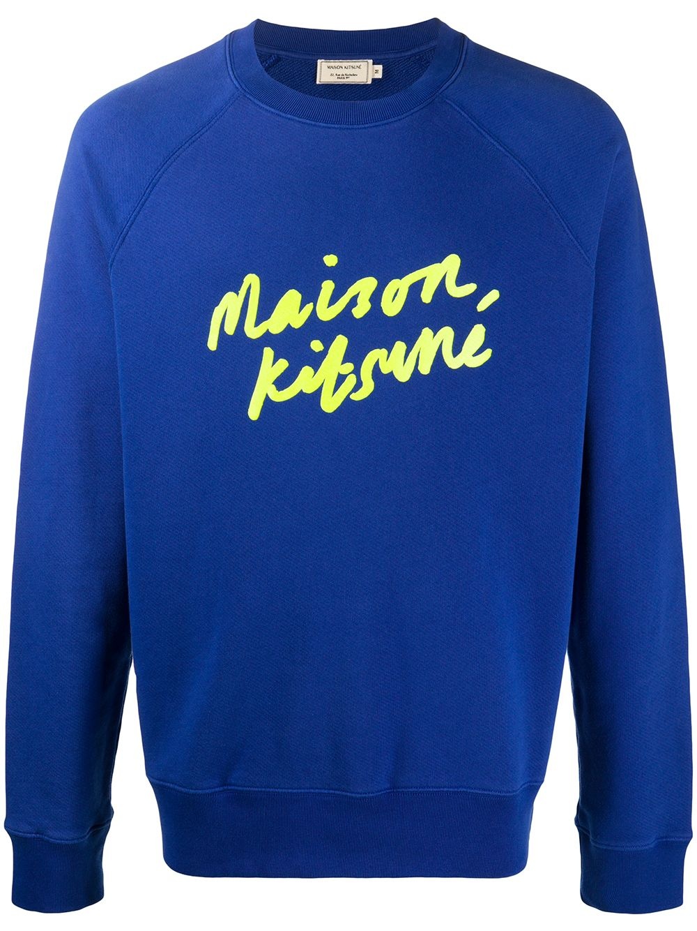 logo-print cotton sweatshirt - 1