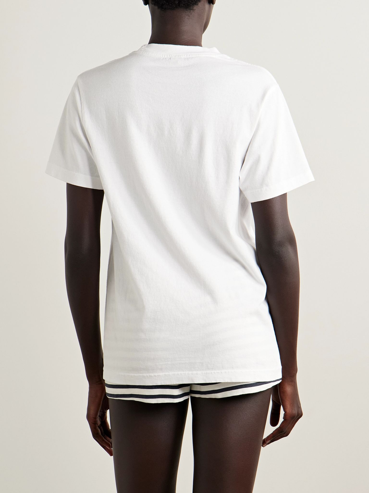 Printed cotton-jersey T-shirt White - 4