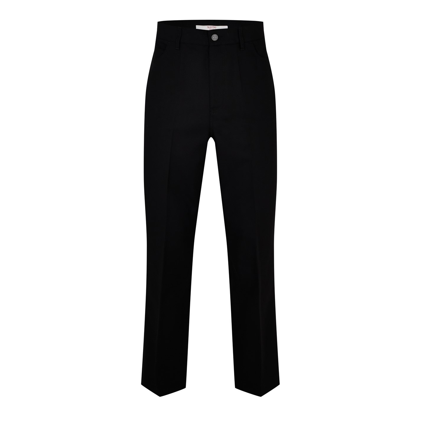 COTTON STRAIGHT LEG TROUSERS - 1