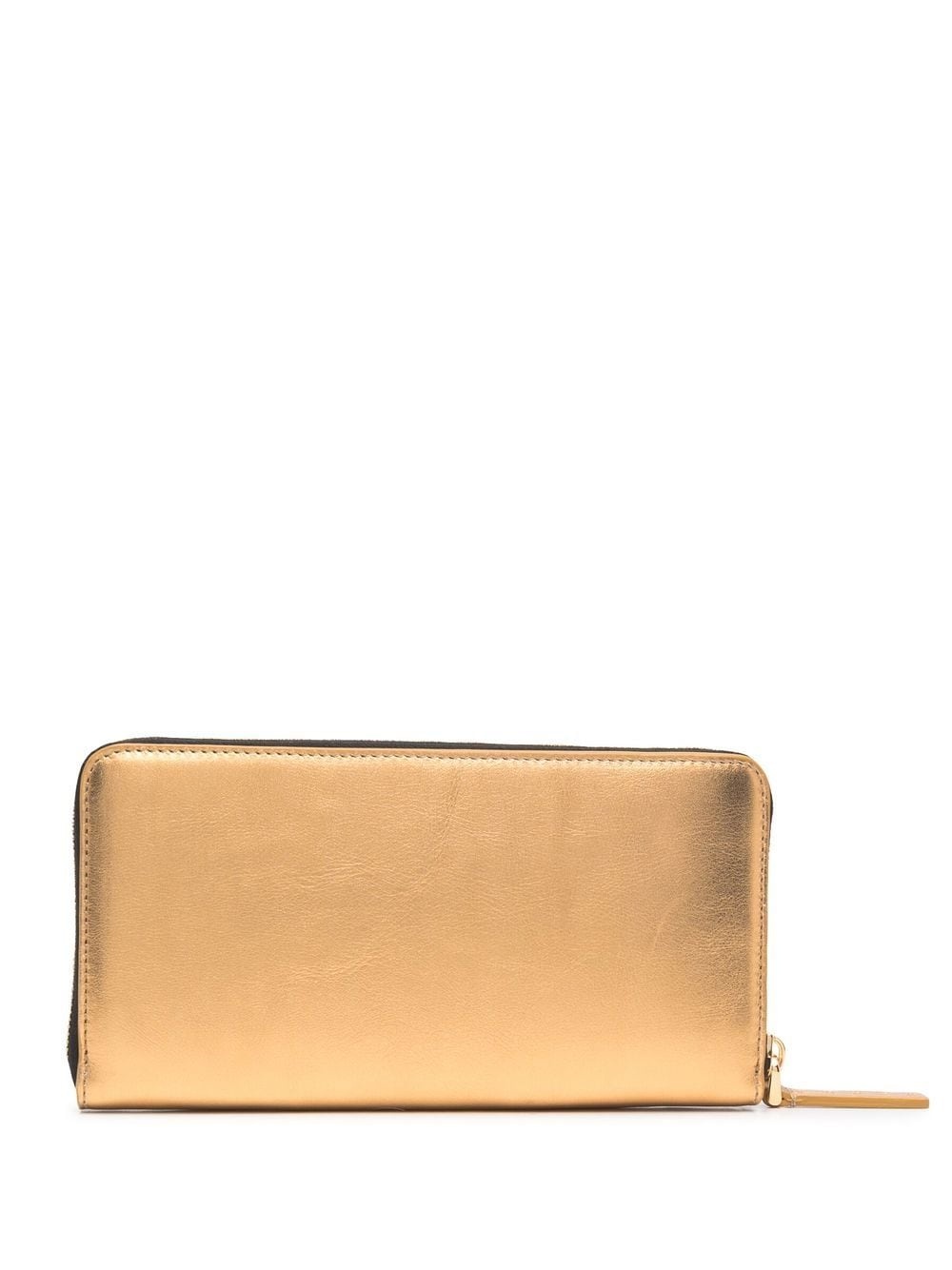 metallic-effect continental wallet - 2