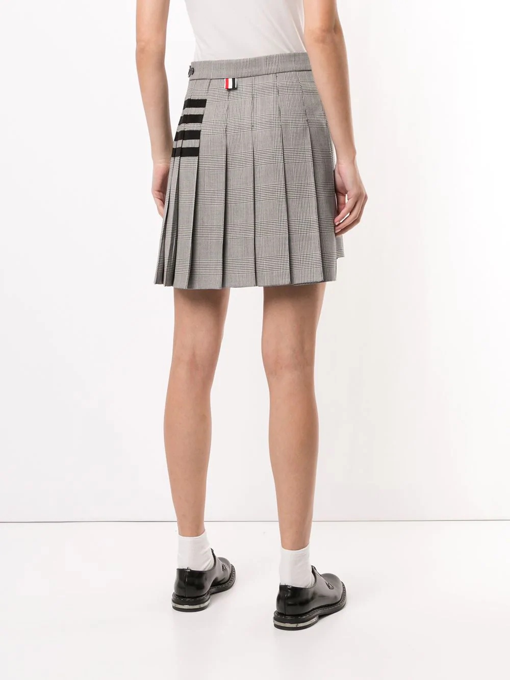 check print pleated skirt - 4