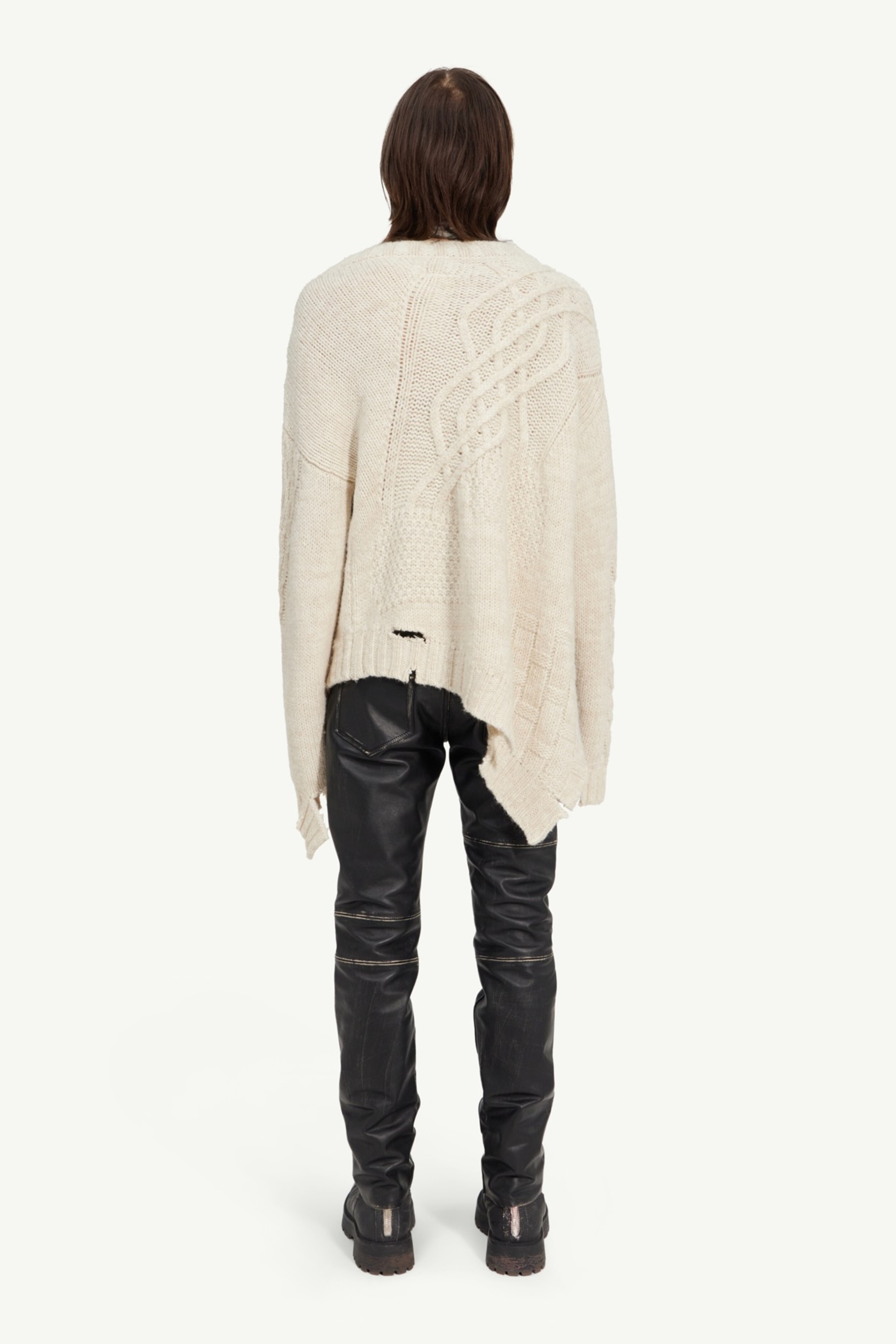 Distressed knit sweater - 4