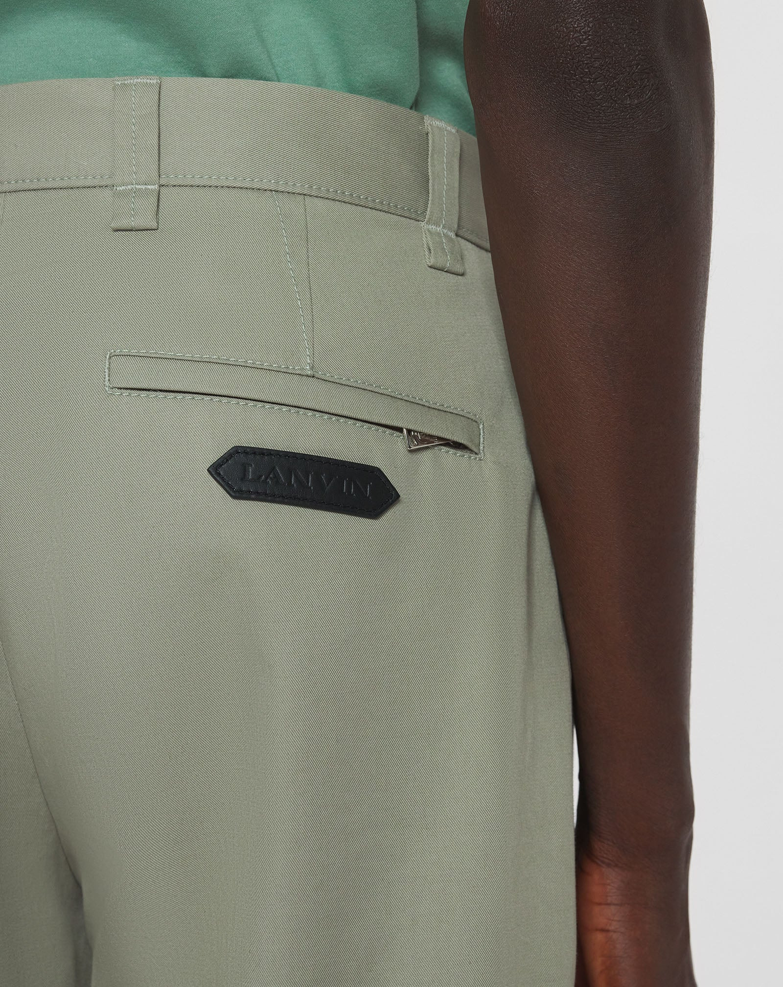 COTTON BIKER PANTS - 5