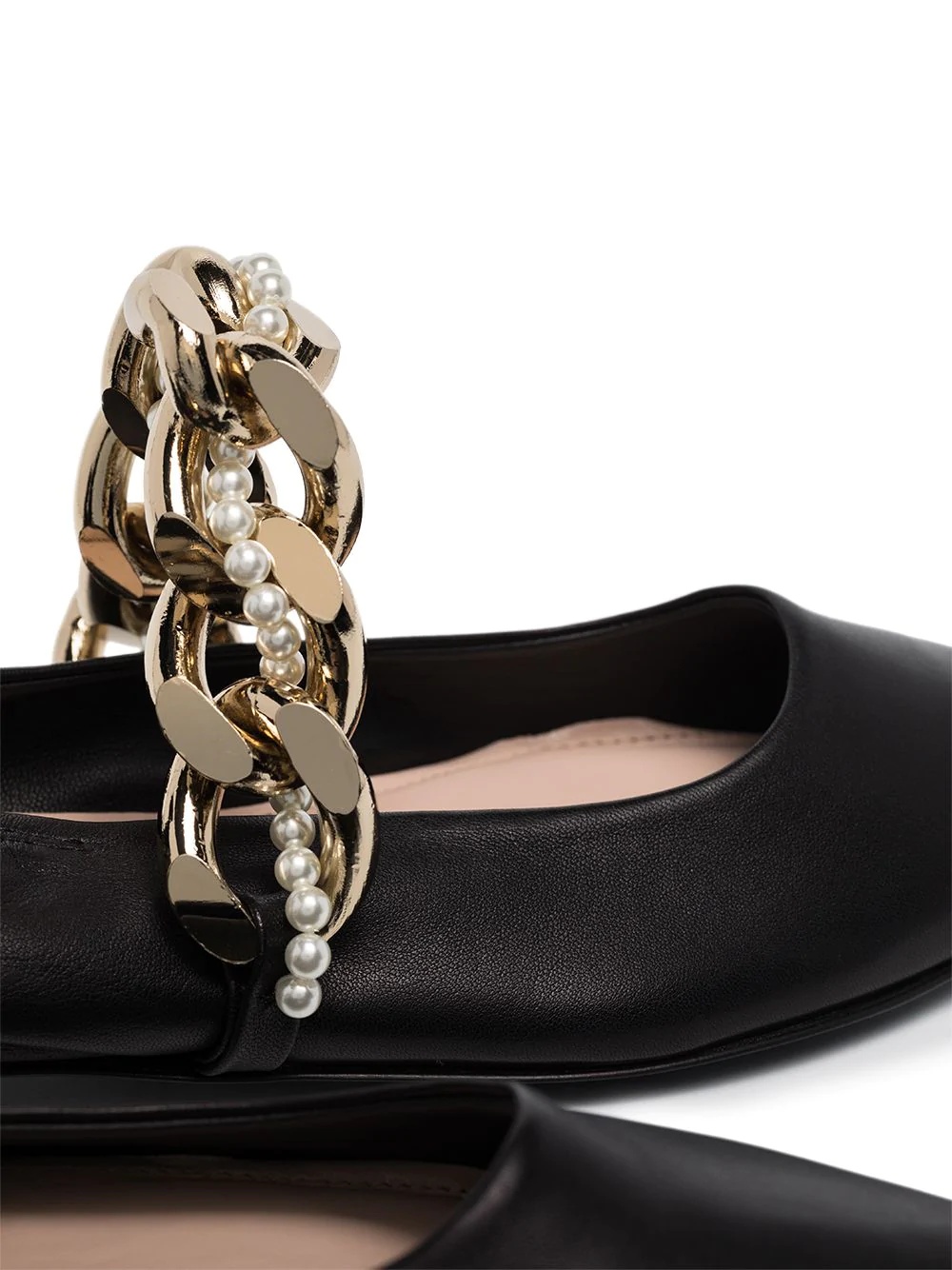 chain-strap ballerina shoes - 2