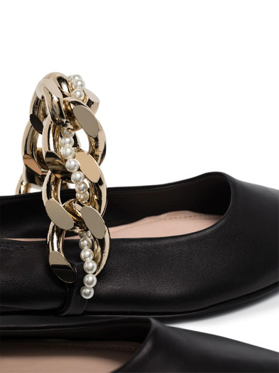 Simone Rocha chain-strap ballerina shoes outlook