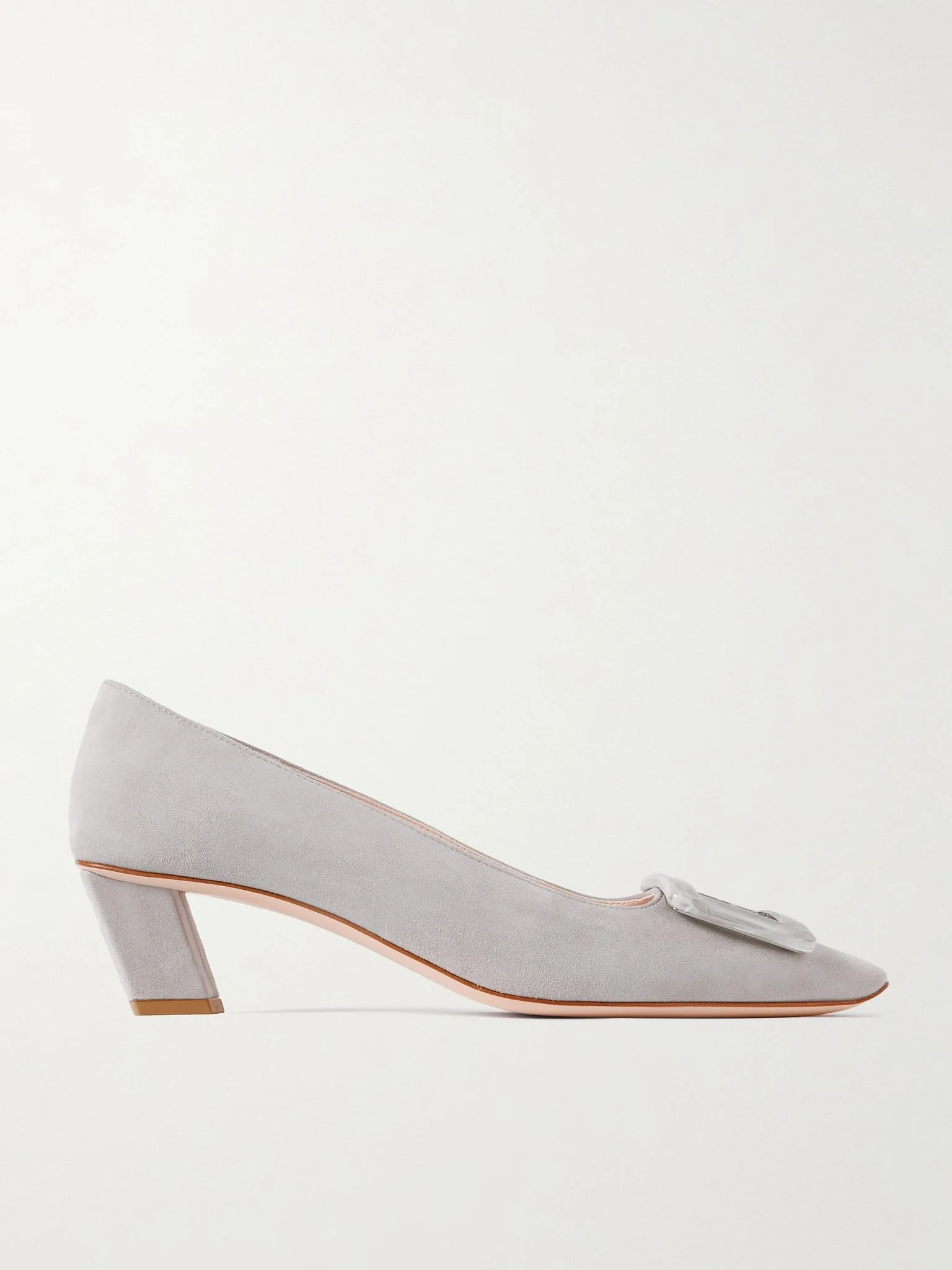 Belle Vivier embellished 스웨드 펌프 - 1