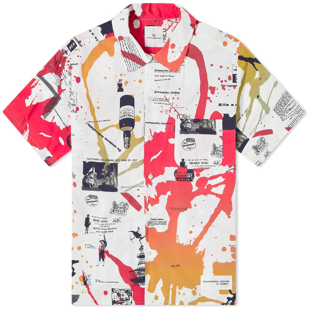 Uniform Experiment Asger Jorn Short Sleeve Regular Collar Bi - 1