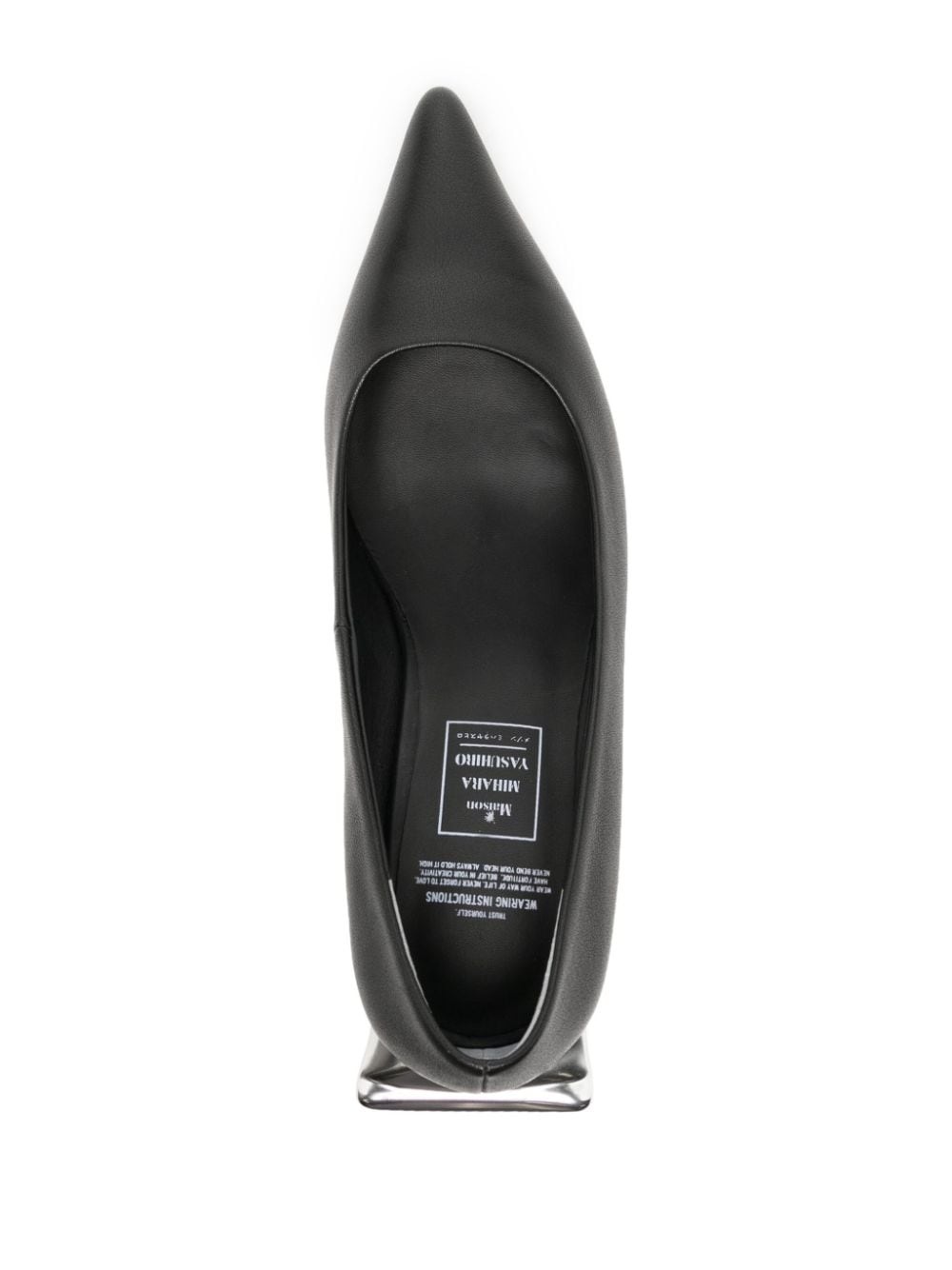 Toothpaste Heel 60mm leather pumps - 4